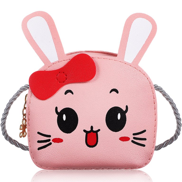 Little Girls Bunny Purse 3D Ear Decor Shoulder Bag Messenger Bag Rabbit Bag  Coin Bag