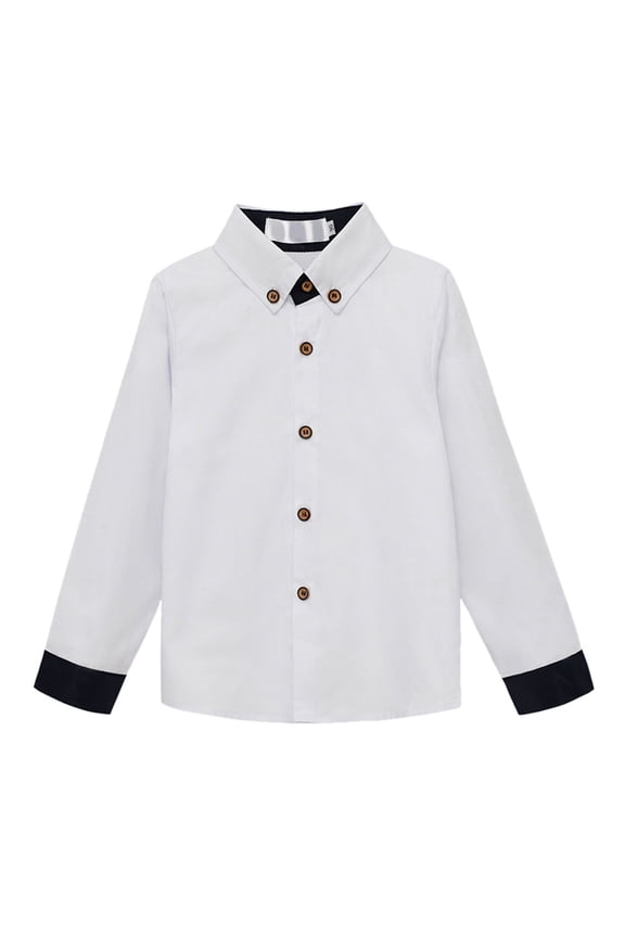 Little Girls' Button Down Shirts Grey Shirt Girls Dress Shirt Boys Formal Shirt School Shirts 4-5 Years