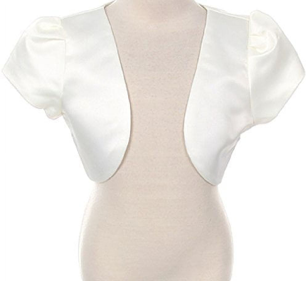 Cream satin cheap bolero jacket
