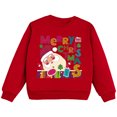 thumbnail image 1 of Little Girls Christmas Sweatshirts Boys Kids Casual Loose Active Full Sleeves Letter Print Teen Crop Tops Size 6-7T, 1 of 5