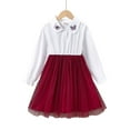 thumbnail image 1 of Little Girls Clothes Butterfly Embroidered Long Sleeve Shirt and Mesh Skirt Fall Winter Big Kids Clothes, 1 of 5