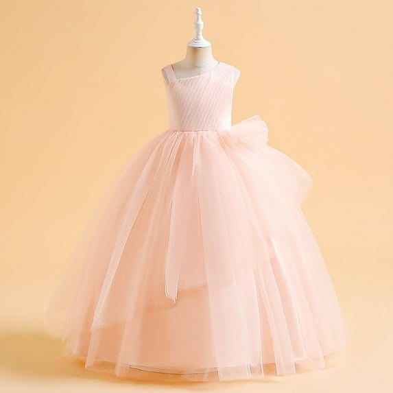 Little Girls Clothes Clearance Dresses for Girls 7-14 Casual Dinner Dress Crew Neck Beach Sundress Party Dresses Size 6 Birthday Dress Preppy Summer Clothes 10-12 Vestidos De Ninas Elegantes