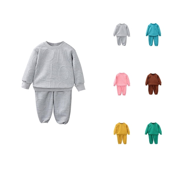 Little Girls Clothes Girl Set Boys Fall Suit New Girl Baby Pullover Two Piece Children's Casual Sweatshirt In Children's Clothes