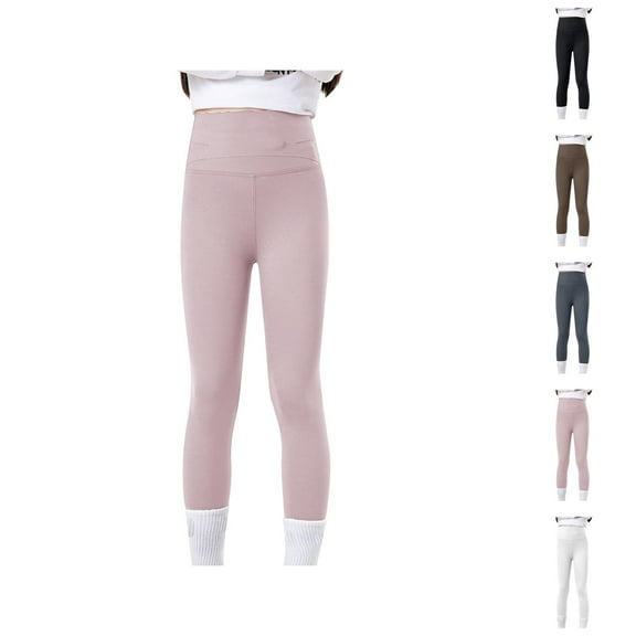 Little Girls Clothes Girls Pants Spring/summer Kids Pure Color Pants Leggings High Waisted Slim Fit Pants Yoga Pants Out Wear