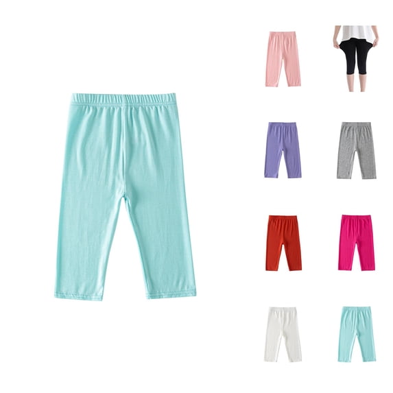 Little Girls Clothes Pant for Girls Girls Athletic Shorts Capri Leggings Kids Running Pants Shorts Workout Tights Cropped Pants Shorts Pants