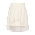 thumbnail image 1 of Little Girls Cream Irregular Chiffon Covered Knit Skirt 6, 1 of 2