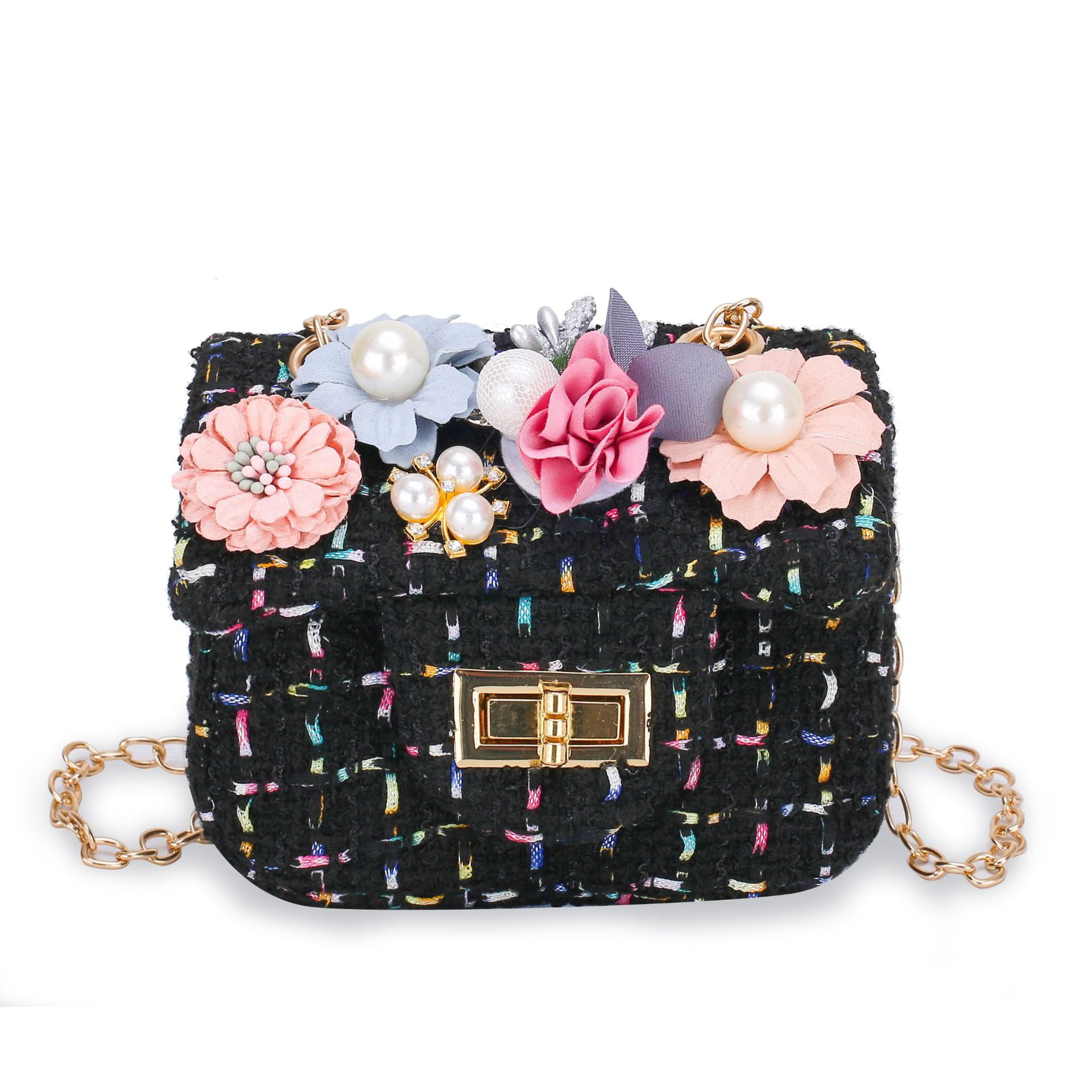 Little Girls Chain Shoulder Bag Decorative Flower Crossbody Bag Princess  Crossbody Bag for Girls Fashion