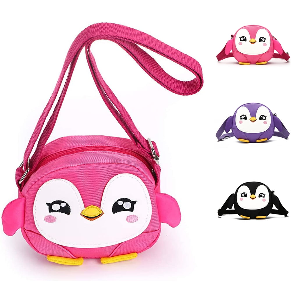 Little Girls Cute Cartoon Penguin Animal Print Handbag Kids Purse Small Shoulder Bags Children Rose Red 23c367d4 0678 4ac3 b111 3e2ea34ac135.27d782321ad70931487352852aee8b30