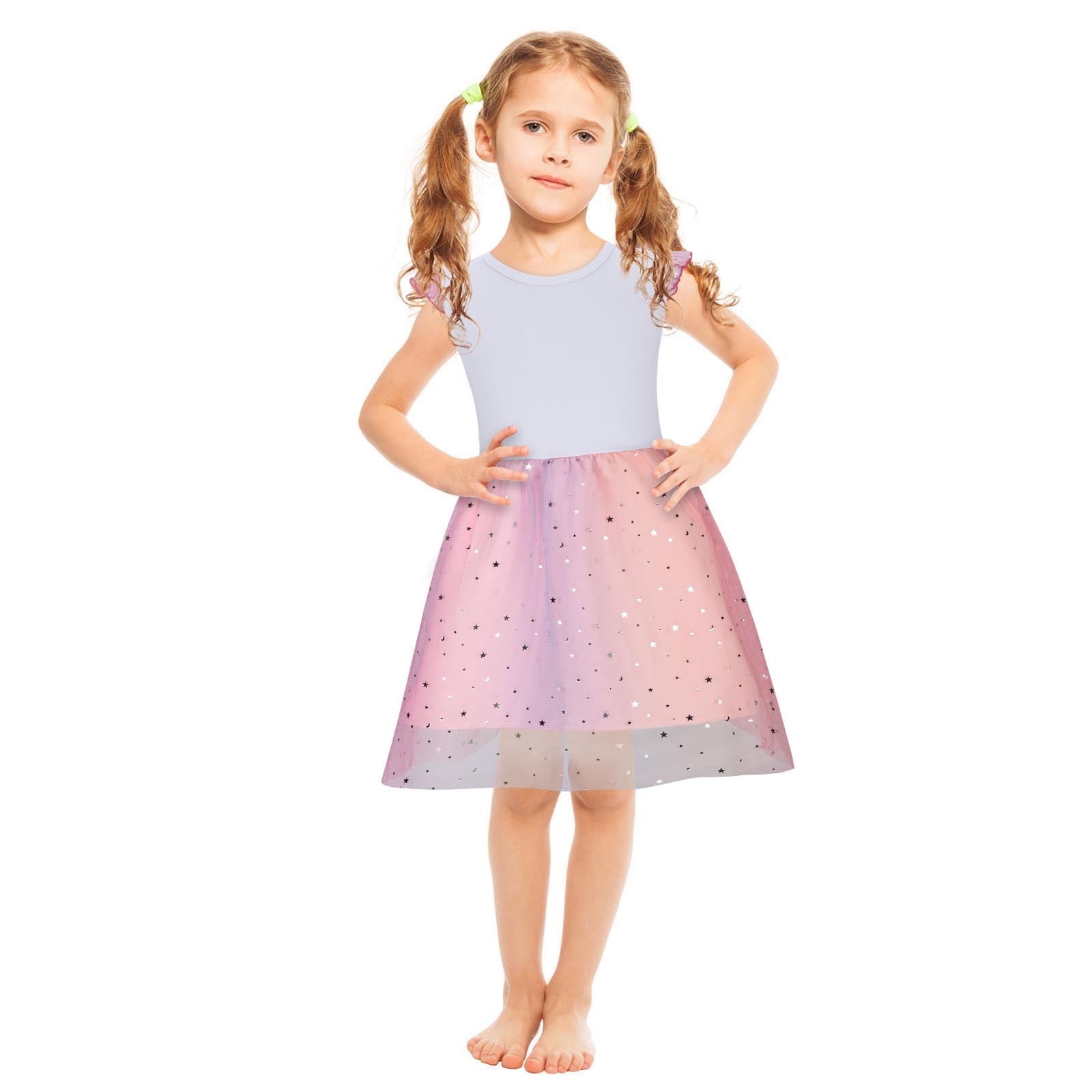 Baby Girl's Flamingo Tulle Dress - Pink Gingham Ruffle Boutique Outfit