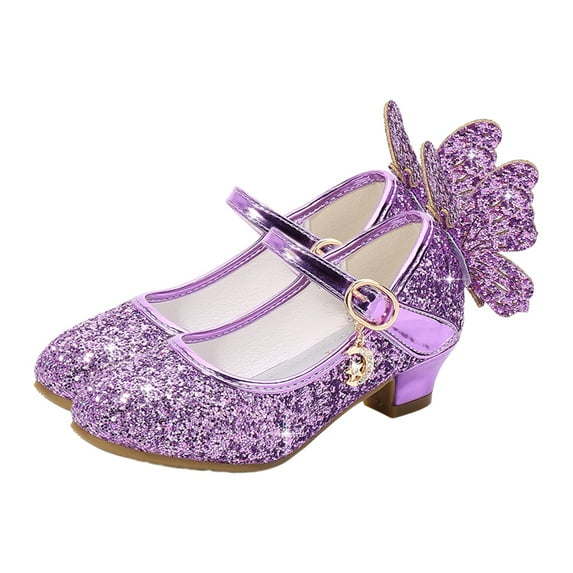 Little Girls Dress Shoes Glitter Princess Shoes Non-slip Shoes