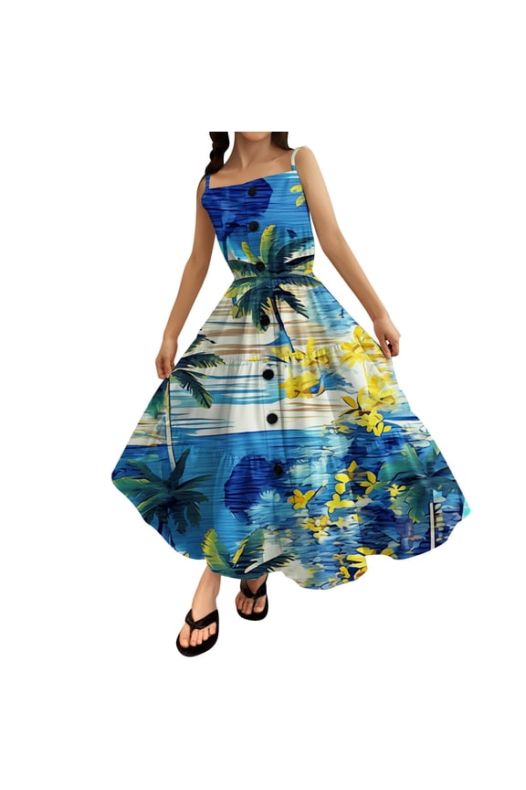 Little Girls Dresses 13-14 Years Beach Vacation Clothes Tie Dye Sundress Girls Bes Day Easter Dresss A-Line Floral Princess Dress Spring Summer Dresses Beach Vacation Outfit Blue