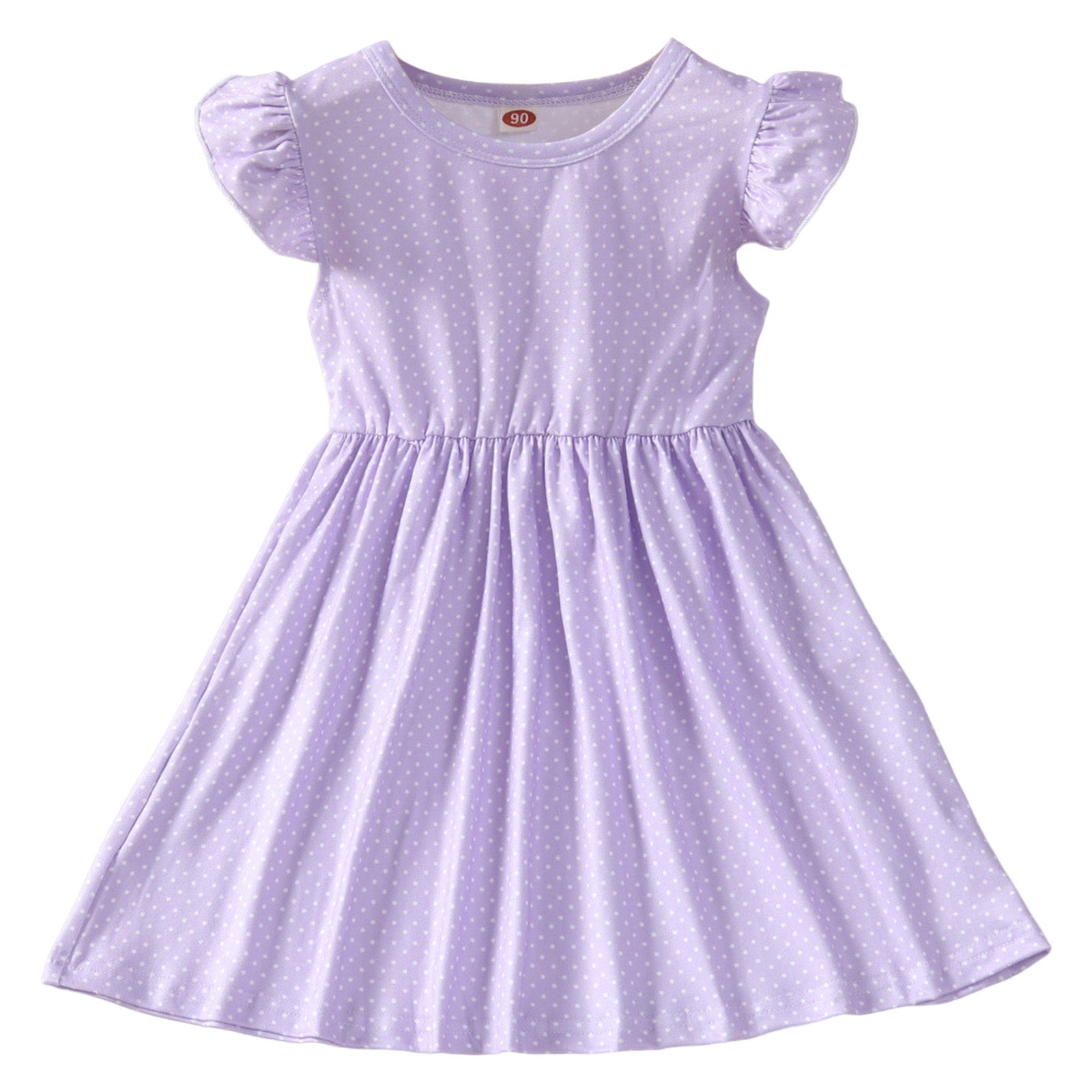 Little Girls Dresses Size 5 Years6 Years Fly Sleeve Floral Prints