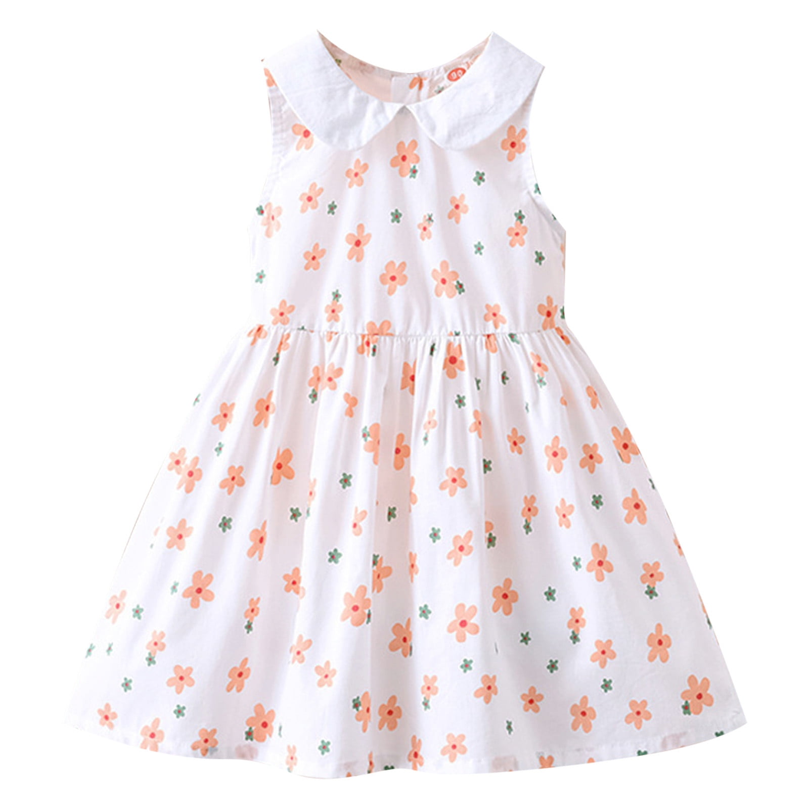Little Girls Dresses Size 5 Years6 Years Sleeveless Floral Prints