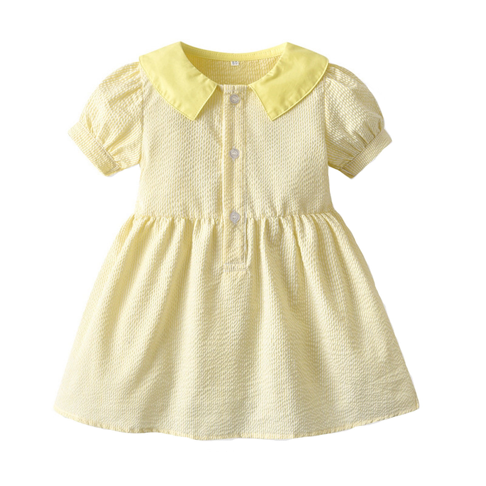 Little Girls Dresses Size 5 Years6 Years Spring Summer Solid Short