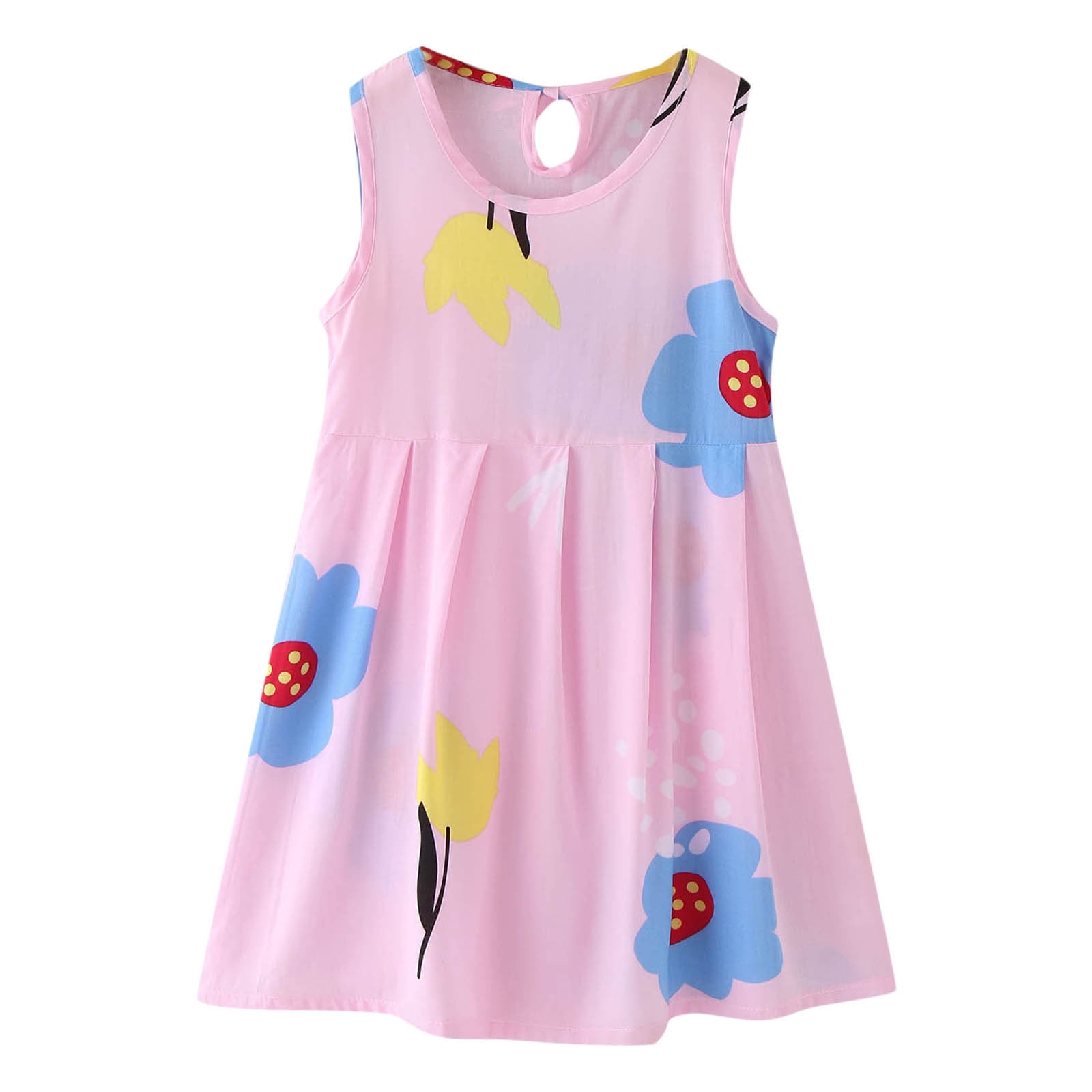 Little Girls Dresses Size 5 Years6 Years Summer Sleeveless Cartoon
