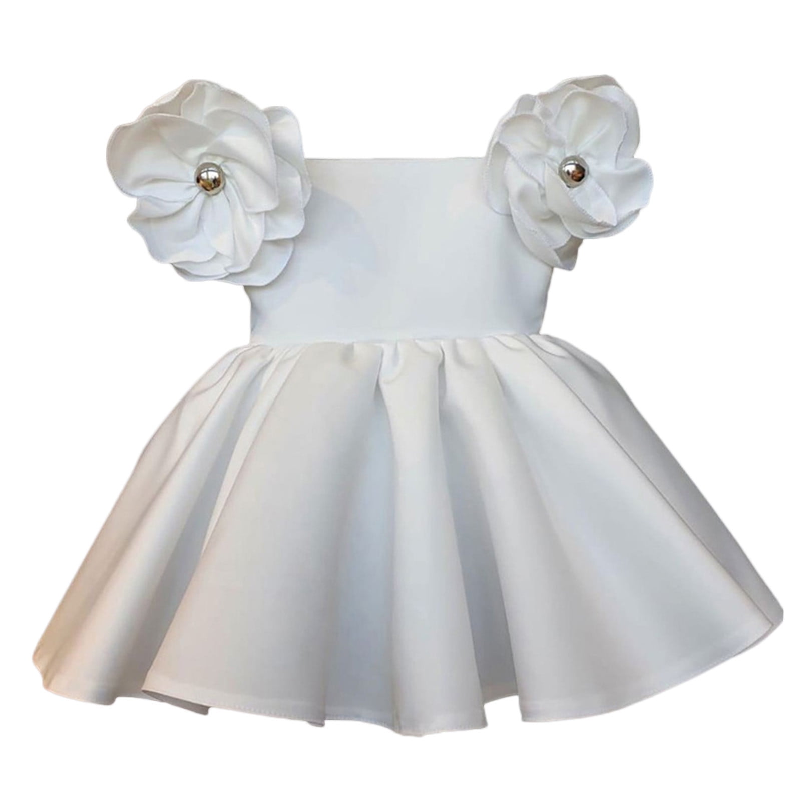 Little Girls Dresses Size 6 Years 7 Years Spring Summer Flower Cotton Little girls dresses size 6 years 7 years spring summer flower cotton
