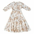 thumbnail image 1 of Little Girls Dresses Size 8 Years-9 Years Spring Summer Print Ruffle Long Sleeve Southeast Asian Lace Dress Princess Dress Girls Clothing, 1 of 7