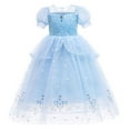 thumbnail image 1 of Little Girls Elsa Costume Dress Halloween Queen Outfit Christmas Birthday Dress, 1 of 8