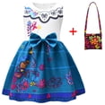thumbnail image 1 of Little Girls Encanto Casual Dress Sleeveless Mirabel Print Princess Dress Party Clothes, 1 of 5