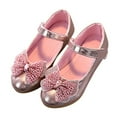 thumbnail image 1 of Little Girls Fashion Princess Shoes Flower Decoration High Heeled Princess Shoes, 1 of 8