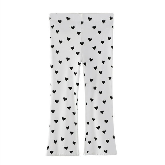 Little Girls Flare Leggings Kids High Waist Bell Bottom Pants Casual Clothes