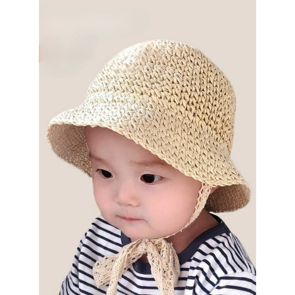 Little Girls Floppy Foldable Packable Wide Brim Summer Sun Hats Beach Straw Hat Baby Photography Straw Hats