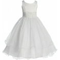 thumbnail image 1 of Little Girls Flower Girl First Communion Pageant Wedding Bridesmaid Girl Dress White 2 (1KD98), 1 of 4