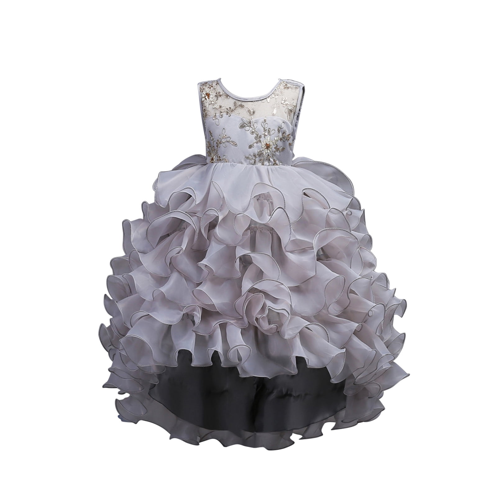 Little Girls Formal Dresses Spring Summer Tulle Sequins Glitter Dress