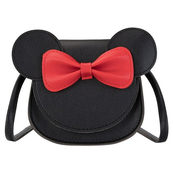 Little Girls Handbag Kids Mini Shoulder Bag with Bow Knot, Cute Animal Ear Princess Crossbody Purse for Kids Toddler Preschoolers