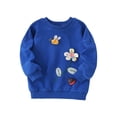 thumbnail image 1 of Little Girls Hoodies & Sweatshirts Cute Crewneck Long Sleeve Pullover Sweatshirt Kids Soft Casual Outerwear, 1 of 6