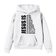 thumbnail image 1 of Little Girls Hoodies Sweatshirts Winter Warm Pullover With Hood Pockets Clothing White Size 6-7T, 1 of 4
