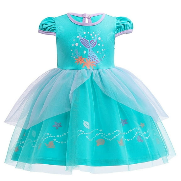Little Girls Jasmine/Elsa/Ariel/Anna Dress Halloween Princess Costume Outfit