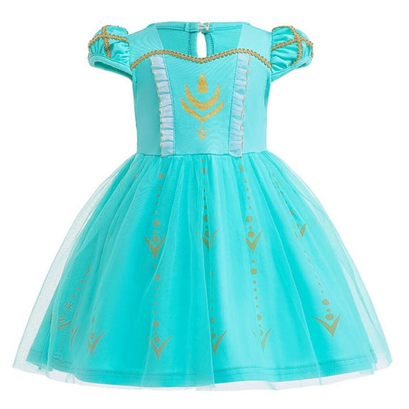 Little Girls Jasmine/Elsa/Ariel/Anna Dress Halloween Princess Costume Outfit