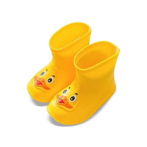 Little Girls Kids Rain Boots Outdoor Shoes Lightweight Everyday Booties Clothes Size 6-7