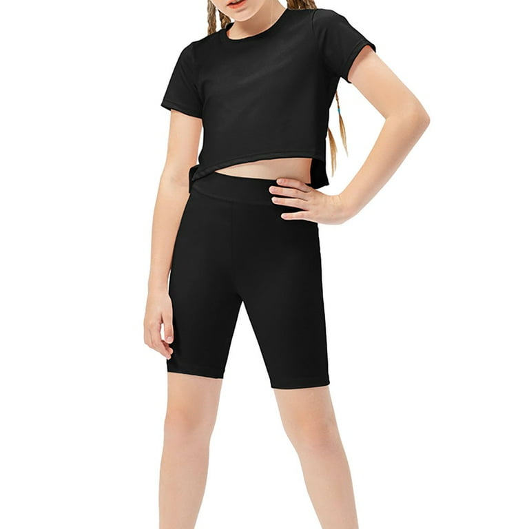 Little Girls Leggings Solid Color Comfort Leggings for 5 9 Years Old Walmart