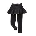 thumbnail image 1 of Little Girls Leggings with Ruffle Tutu Skirts Kids Footless Tights Pants 1-9 Years, 1 of 9