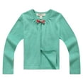 thumbnail image 1 of Little Girls Lime Bow Open Cardigan 3, 1 of 2