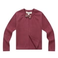 thumbnail image 1 of Little Girls Maroon Bow Open Cardigan 2, 1 of 2