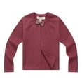 thumbnail image 1 of Little Girls Maroon Bow Open Cardigan 4, 1 of 2