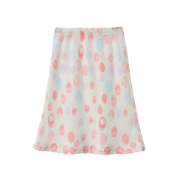 Little Girls Maxi Skirt Stretchy Ribbed Short Dress 2-12 Years Kids Girl Dressy Half Skirts