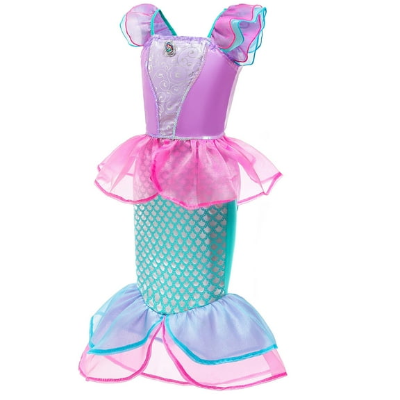 Little Girls Mermaid Costume Toddler Dress up Princess Dresses Christmas Cosplay Birthday Outfit