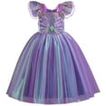thumbnail image 1 of Little Girls Mermaid Princess Dress Birthday Dressed Up Party for 3-8Y, 1 of 4