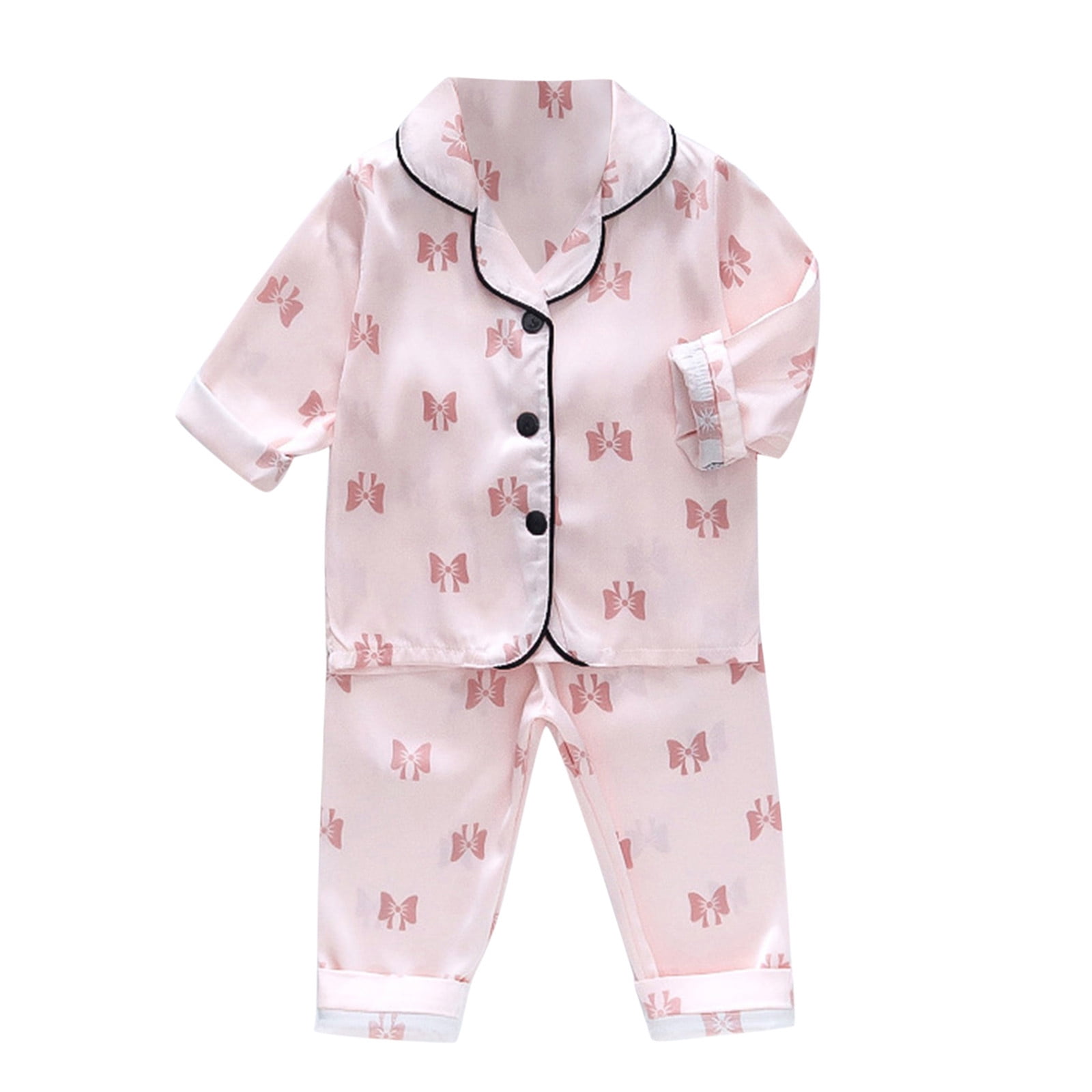 Winter and Spring Baby Kids Long Sleeves Cute Cartoon Pattern Top and Pants Fluffy Clothing Set