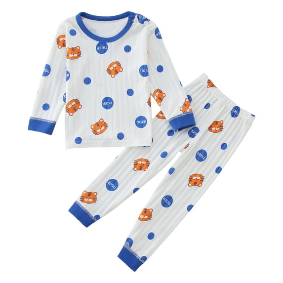 Little Girls Outfit Set Winter Long Sleeve Cartoon Bear Strawberry Prints Tops Pants Two Piece Casual Toddler Girl Clothes