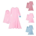 thumbnail image 1 of Little Girls Outfits Girls Clothing Sets Baby Girls' Ramadan Abaya With Hijab Full Length Robe Burka Maxi Little Kid Toddler Baby Girl Dresses, 1 of 7