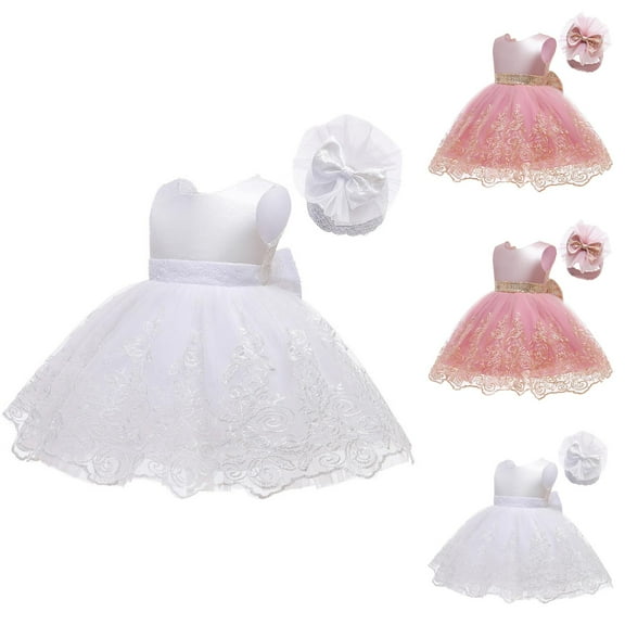 Little Girls Outfits Girls Sets Girls Toddler Short Sleeve Summer Elegent Prints Dress Dance Party Dresses Clothes
