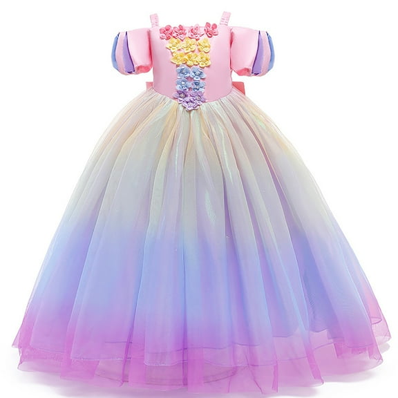 Little Girls Princess Costume Christmas Party Birthday Dress Up Cosplay