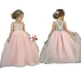 thumbnail image 1 of Little Girls Princess Dress, Wedding Bridesmaid Tutu Dress,Floral Pageant Formal Party Dresses, 1 of 7