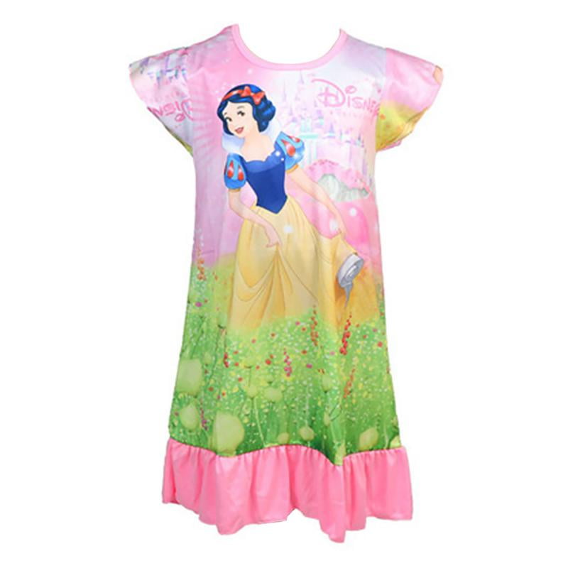 Little Girls Princess Pajamas Nightgown Toddler Printed Nightdress ...