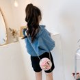 thumbnail image 1 of Little Girls Purse, Kids Purse Mini Crossbody Bag, Cute Princess Shoulder Handbag Girls Wallets with Chain for Kids Teenagers, Gifts, Birthday, Party, Round, 3D Cartoon Flowers Style, 1 of 9
